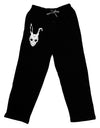 Scary Face Bunny White Adult Lounge Pants-Lounge Pants-TooLoud-Black-Small-Davson Sales