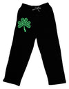 St. Patrick's Day Shamrock Design - Shamrocks Adult Lounge Shorts - Red or Black by TooLoud-Lounge Shorts-TooLoud-Black-Small-Davson Sales