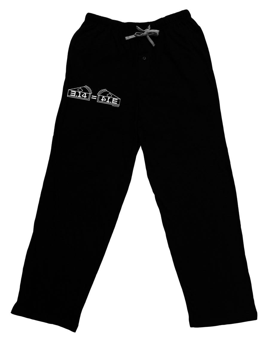 Pi Day Design - 314 Equals Pie Mirrored Pies Adult Lounge Pants - Black by TooLoud-Lounge Pants-TooLoud-Black-Small-Davson Sales