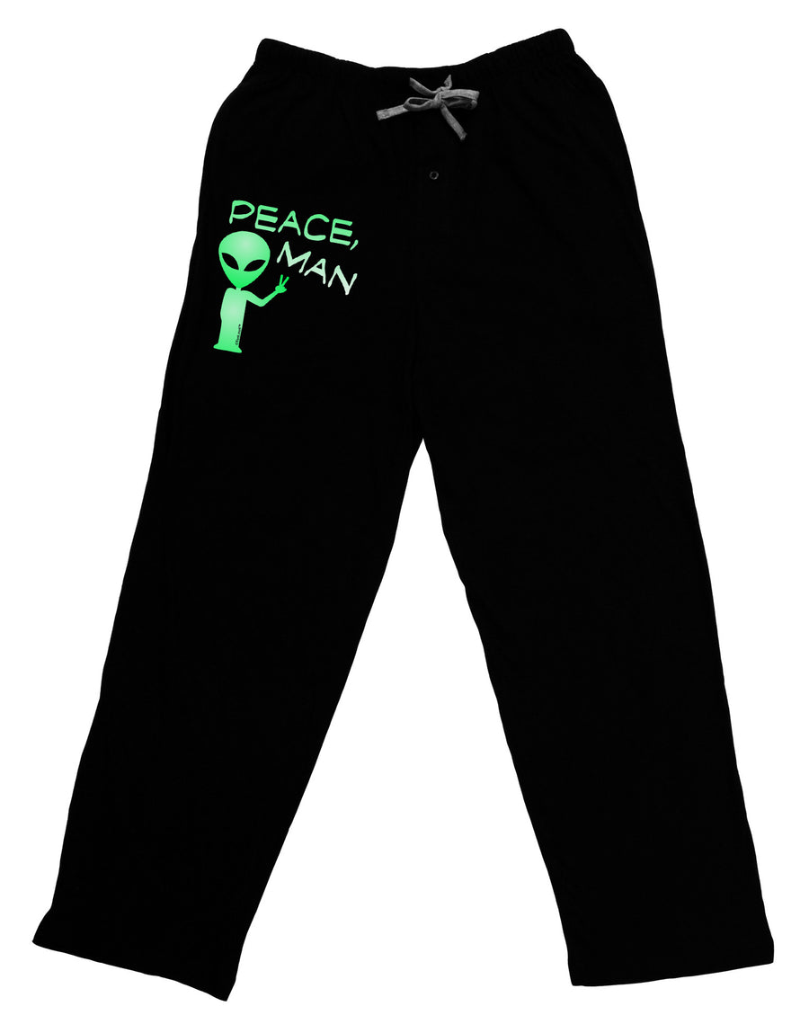 Peace Man Alien Adult Lounge Pants-Lounge Pants-TooLoud-Black-Small-Davson Sales