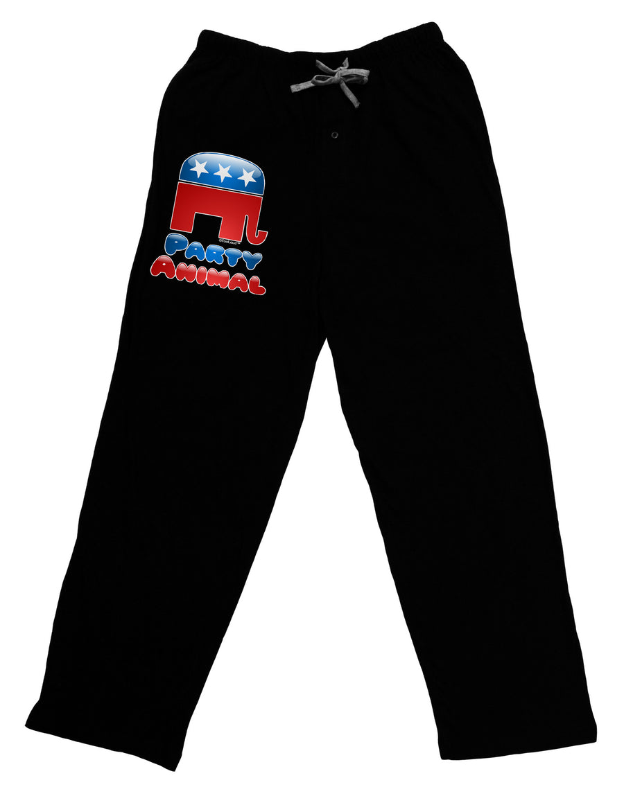 Republican Party Animal Adult Lounge Pants-Lounge Pants-TooLoud-Black-Small-Davson Sales