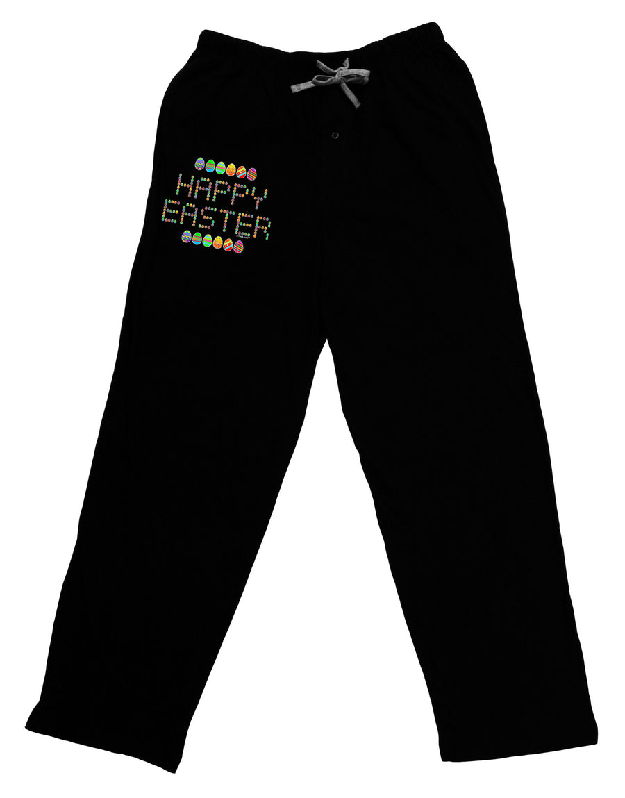 Happy Easter Eggs Adult Lounge Pants-Lounge Pants-TooLoud-Black-Small-Davson Sales