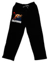 California Republic Design - Grizzly Bear and Star Adult Lounge Pants - Black by TooLoud-Lounge Pants-TooLoud-Black-Small-Davson Sales