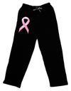 Pink Breast Cancer Awareness Ribbon - Stronger Everyday Adult Lounge Pants - Black