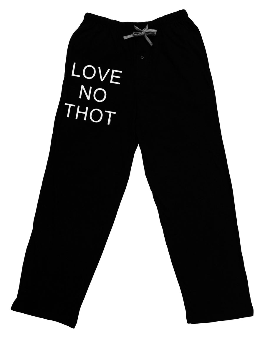 Love No Thot Adult Lounge Pants-Lounge Pants-TooLoud-Black-Small-Davson Sales