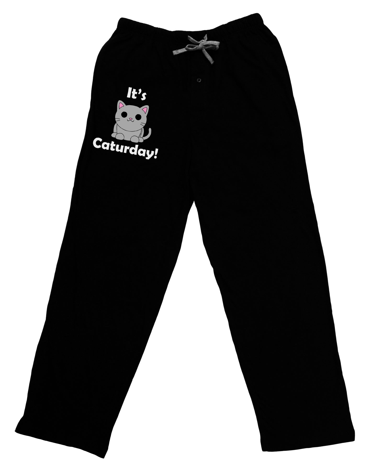 It's Caturday Cute Cat Design Adult Lounge Shorts - Red or Black by TooLoud-Lounge Shorts-TooLoud-Black-Small-Davson Sales