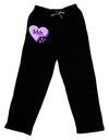 Meh Candy Heart Purple - Valentines Day Adult Lounge Shorts - Red or Black by TooLoud-Lounge Shorts-TooLoud-Black-Small-Davson Sales