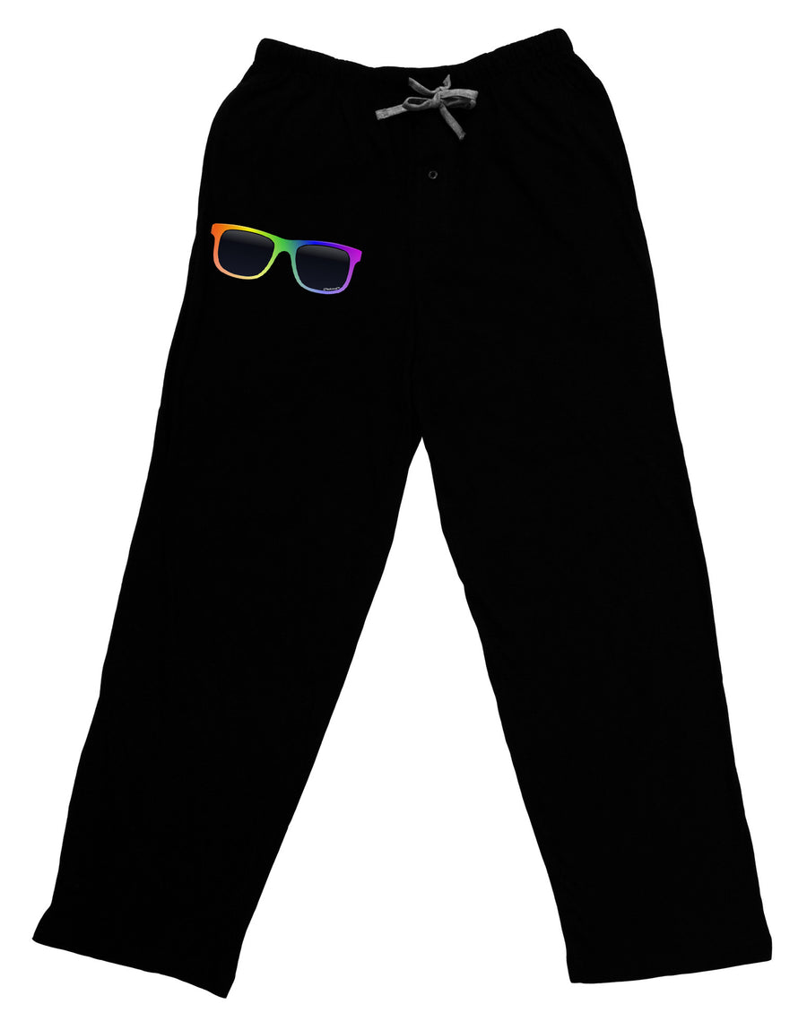 Pride Rainbow Glasses Adult Lounge Pants by TooLoud-Lounge Pants-TooLoud-Black-Small-Davson Sales