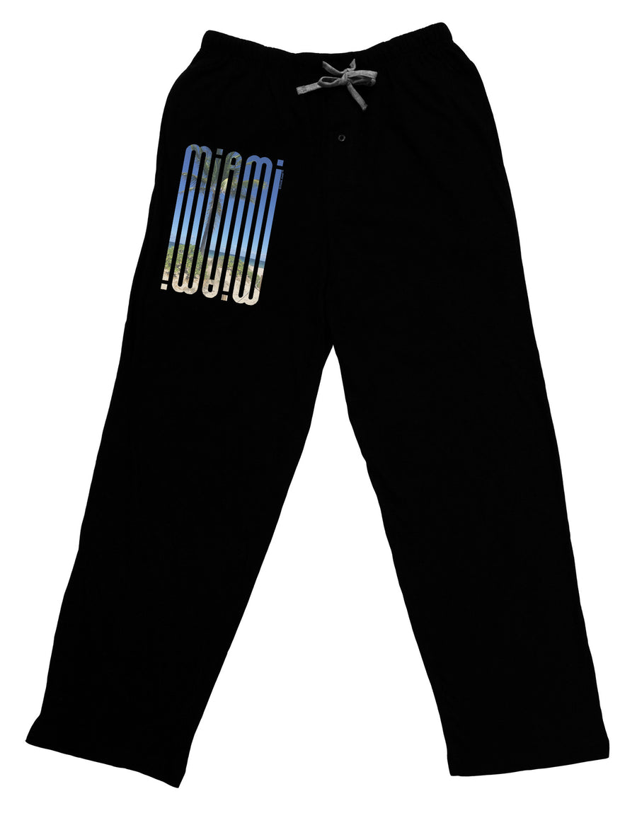 Miami Beach View Mirage Adult Lounge Pants-Lounge Pants-TooLoud-Black-Small-Davson Sales