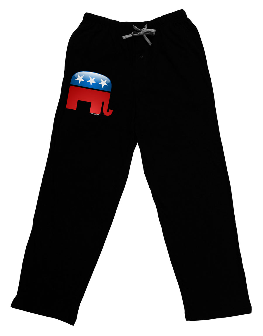 Republican Bubble Symbol Adult Lounge Pants-Lounge Pants-TooLoud-Black-Small-Davson Sales