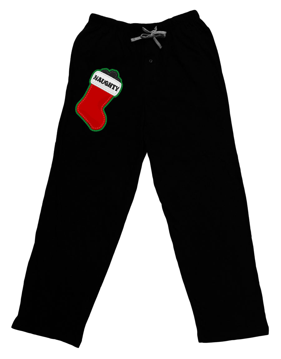 Naughty Coal Cute Christmas Stocking Adult Lounge Pants - Black by TooLoud-TooLoud-Black-Small-Davson Sales