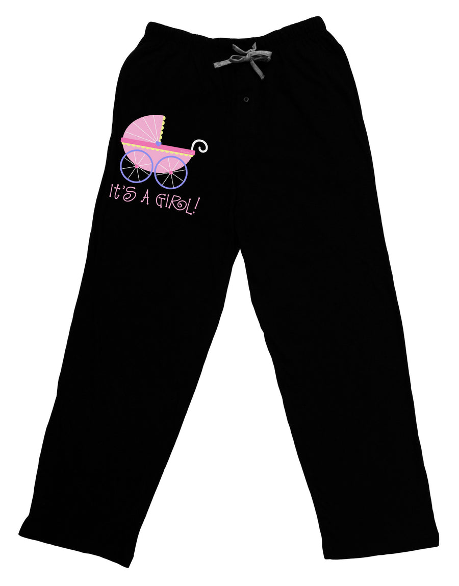 It's a Girl - Baby Carriage Adult Lounge Pants-Lounge Pants-TooLoud-Black-Small-Davson Sales