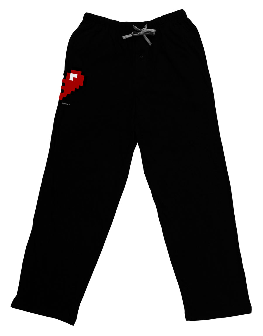 Couples Pixel Heart Design - Right Adult Lounge Pants - Black by TooLoud-Lounge Pants-TooLoud-Black-Small-Davson Sales