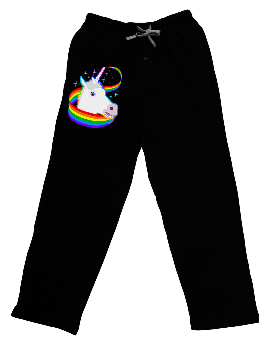 Magical Horn Rainbow Unicorn Adult Lounge Pants-Lounge Pants-TooLoud-Black-Small-Davson Sales