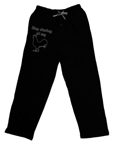 Stop Staring At My Rooster - Design Adult Lounge Shorts - Red or Black by TooLoud-Lounge Shorts-TooLoud-Black-Small-Davson Sales