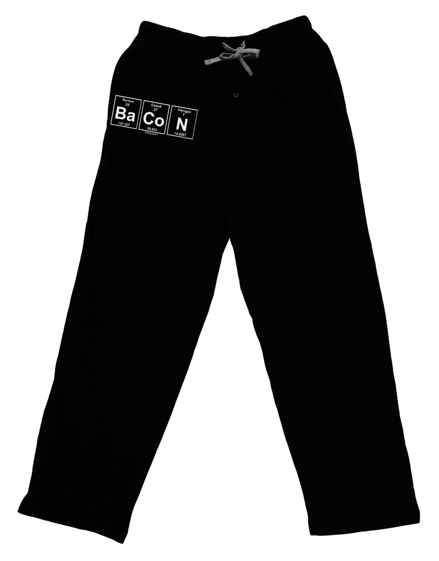 Bacon Periodic Table of Elements Adult Lounge Pants - Black by TooLoud-Lounge Pants-TooLoud-Black-Small-Davson Sales