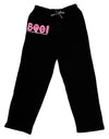 Cute Boo Text Pink Relaxed Adult Lounge Pants-Lounge Pants-TooLoud-Black-Small-Davson Sales