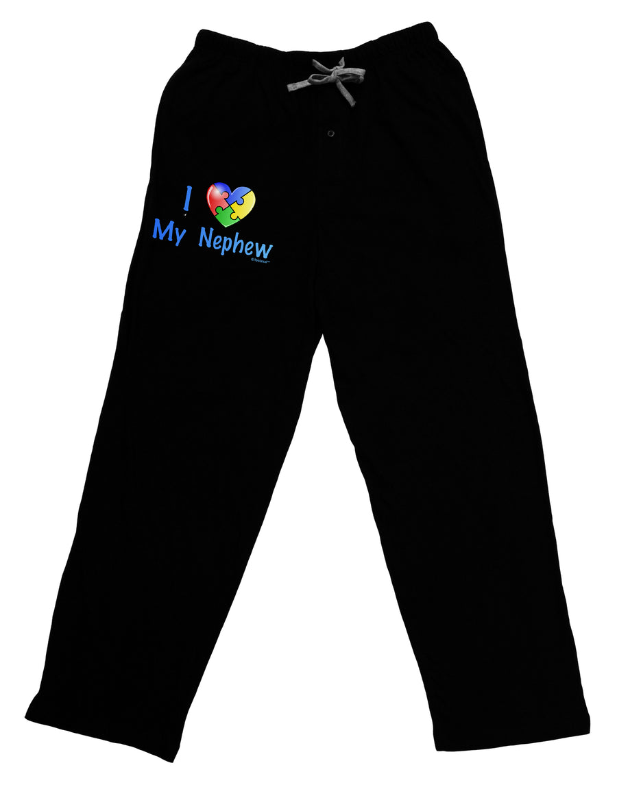 I Heart My Nephew - Autism Awareness Adult Lounge Pants by TooLoud-Lounge Pants-TooLoud-Black-Small-Davson Sales