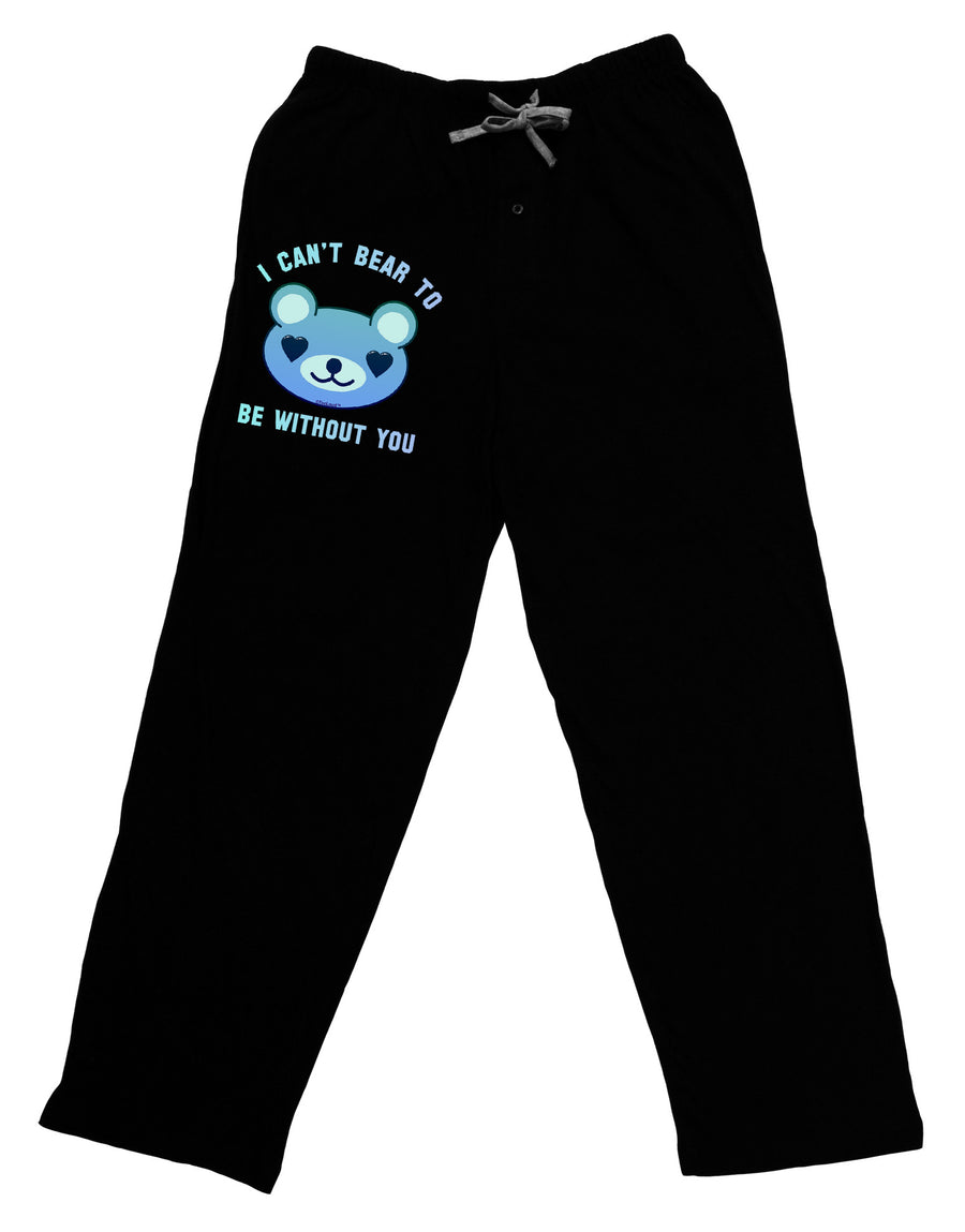 I Can't Bear to be Without You Blue Relaxed Fit Adult Lounge Pants by-Lounge Pants-TooLoud-Black-Small-Davson Sales