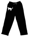 Cat Silhouette Design Adult Lounge Pants - Black by TooLoud-Lounge Pants-TooLoud-Black-Small-Davson Sales