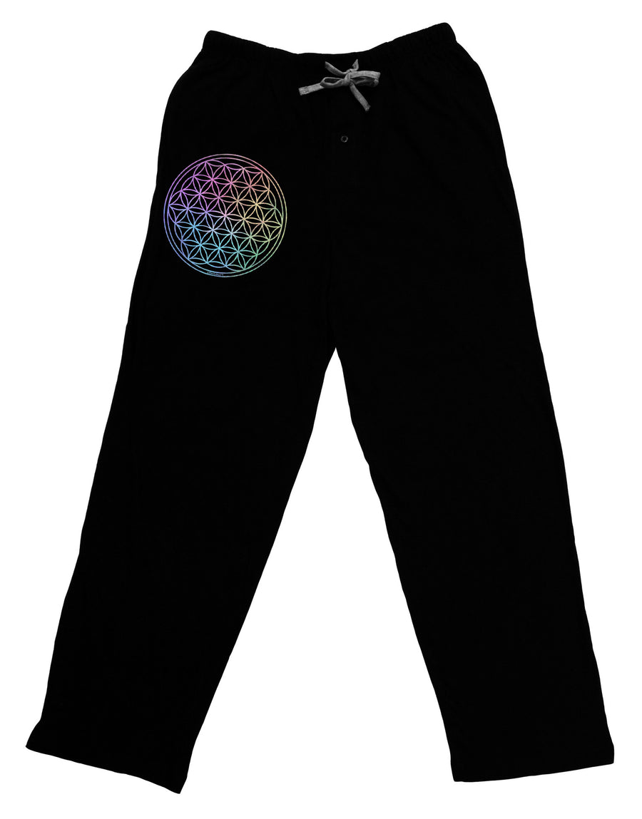 Flower of Life Circle Adult Lounge Pants-Lounge Pants-TooLoud-Black-Small-Davson Sales