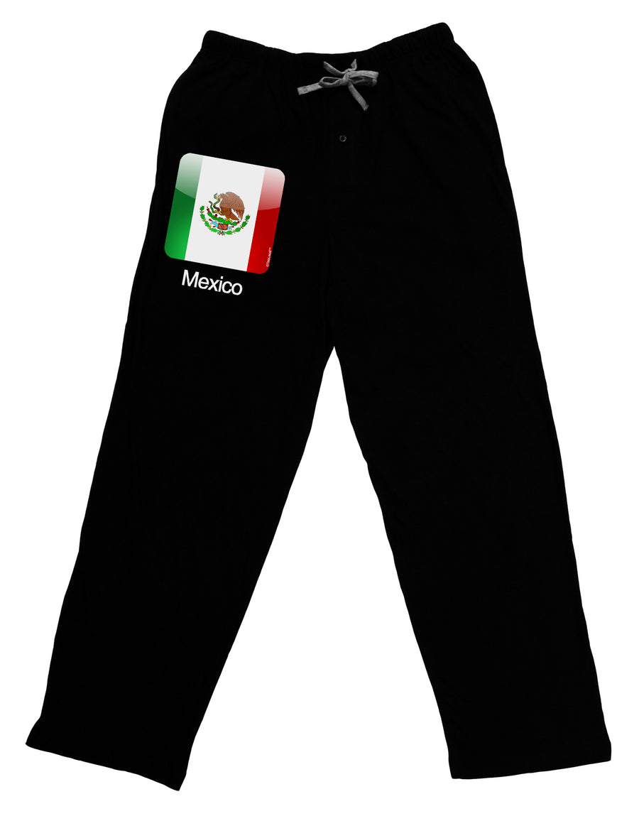 Mexican Flag App Icon - Text Adult Lounge Pants by TooLoud-Lounge Pants-TooLoud-Black-Small-Davson Sales