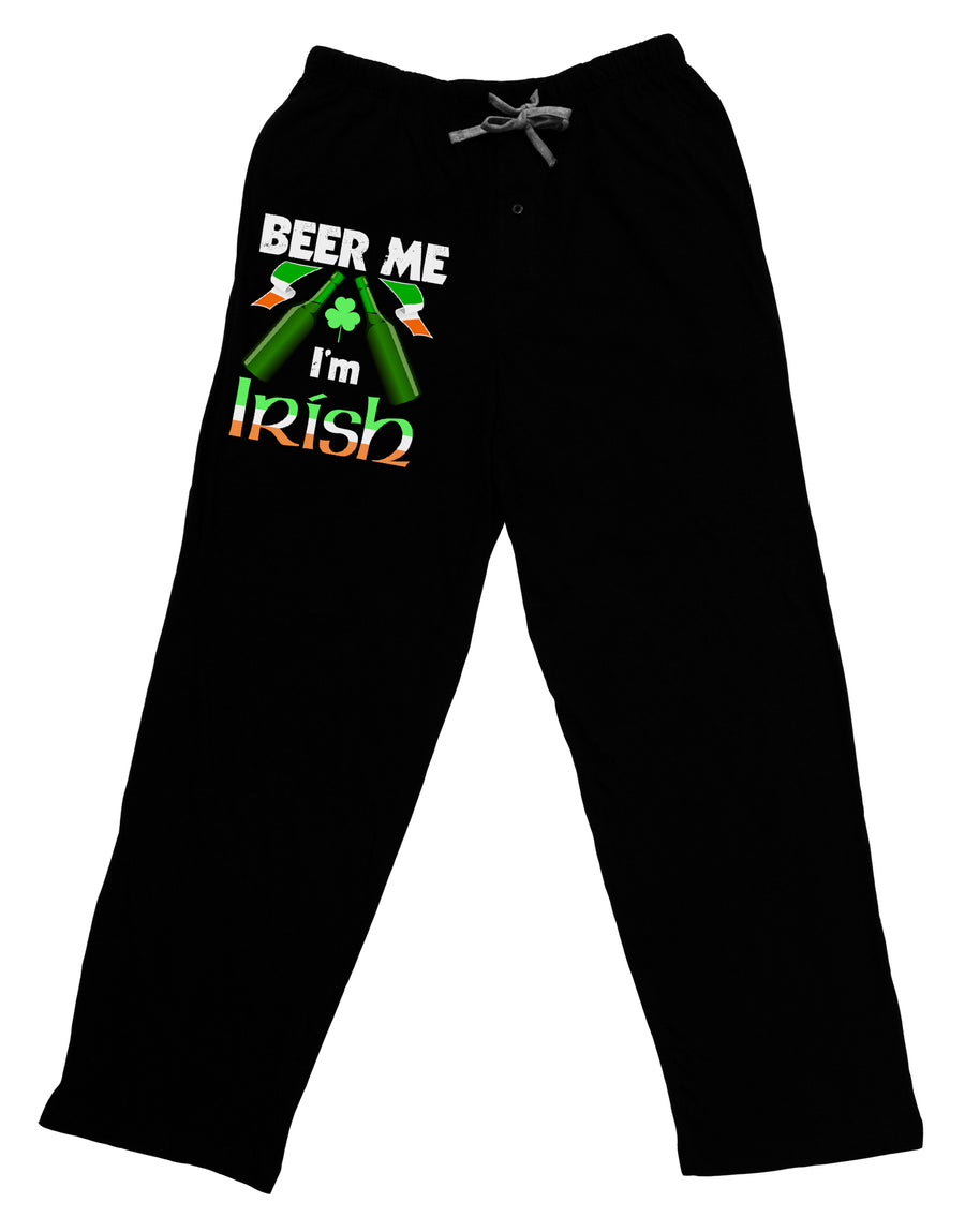 Beer Me I'm Irish Adult Lounge Pants-Lounge Pants-TooLoud-Black-Small-Davson Sales