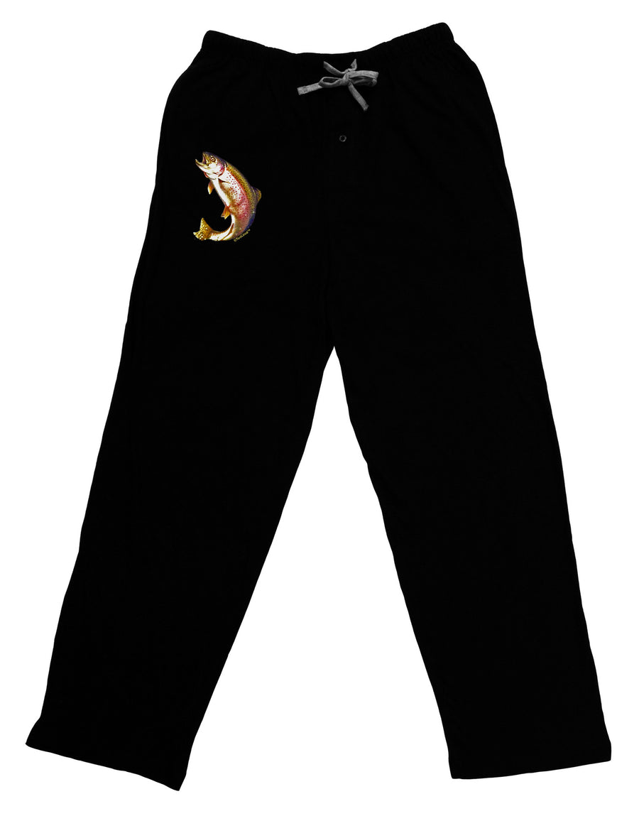 Rainbow Trout Relaxed Adult Lounge Pants-Lounge Pants-TooLoud-Black-Small-Davson Sales