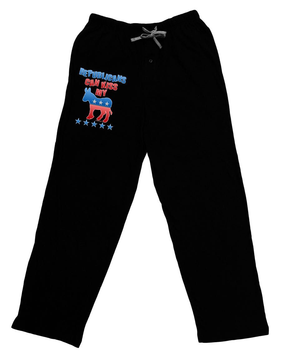 Republicans Can Kiss My - Democrat Adult Lounge Pants-Lounge Pants-TooLoud-Black-Small-Davson Sales