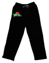 Holly Seasons Greetings Text Adult Lounge Pants - Black by TooLoud-Lounge Pants-TooLoud-Black-Small-Davson Sales