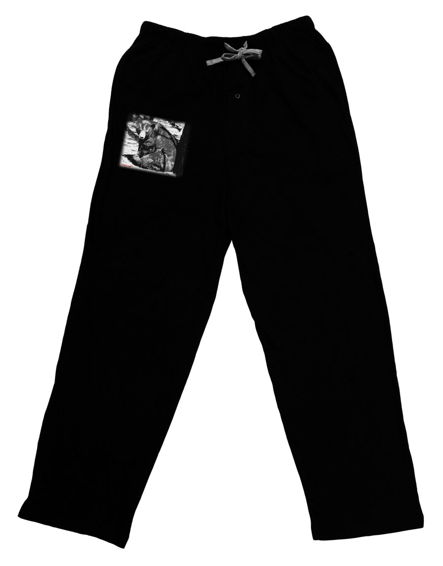 Creepy Black Bear Adult Lounge Pants-Lounge Pants-TooLoud-Black-Small-Davson Sales