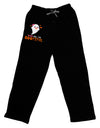 Kiss Me BOOtiful Ghost Orange Relaxed Adult Lounge Pants-Lounge Pants-TooLoud-Black-Small-Davson Sales