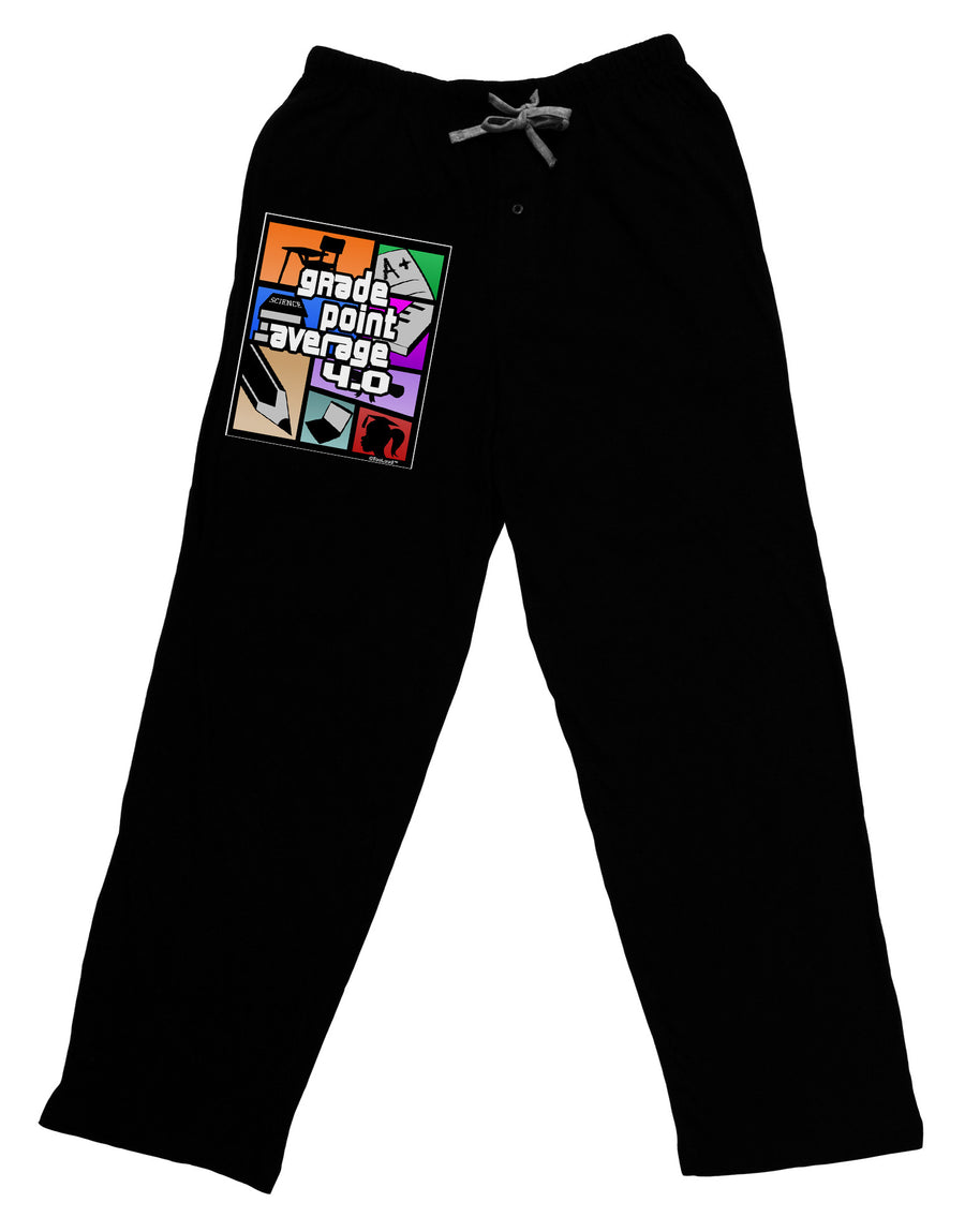 GPA 4 - Grade Point Average Adult Lounge Pants-Lounge Pants-TooLoud-Black-Small-Davson Sales