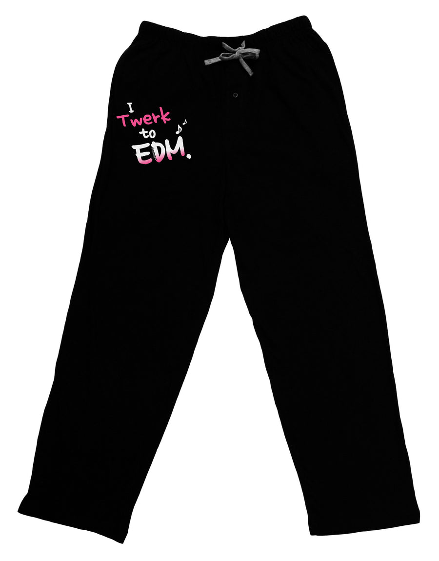 Twerk To EDM Pink Relaxed Adult Lounge Pants-Lounge Pants-TooLoud-Black-Small-Davson Sales