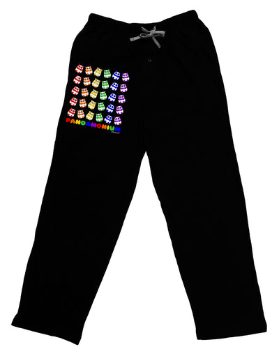 Pandamonium Rainbow Pandas Adult Lounge Shorts - Red or Black by TooLoud-Lounge Shorts-TooLoud-Black-Small-Davson Sales