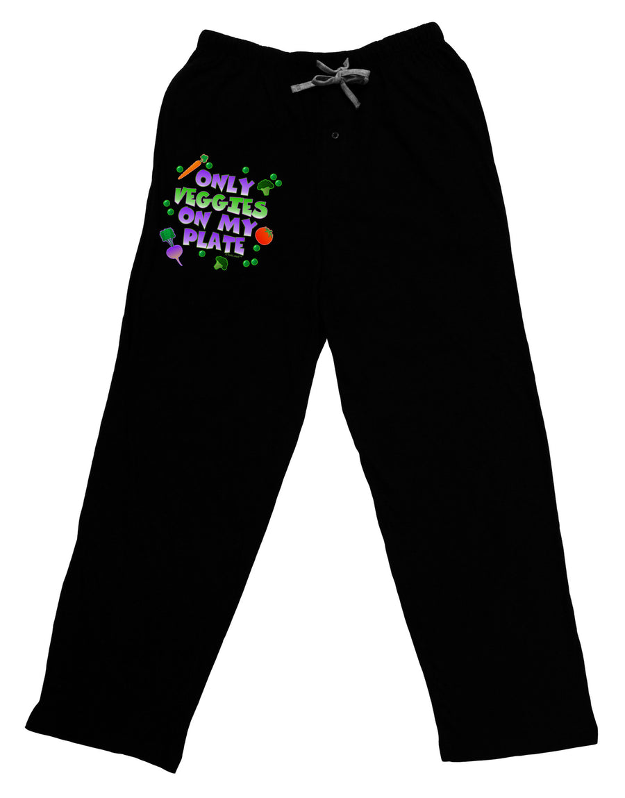 Only Veggies On My Plate Adult Lounge Pants-Lounge Pants-TooLoud-Black-Small-Davson Sales