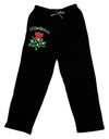 Christmas Kiss Mistletoe Adult Lounge Pants - Black by TooLoud-TooLoud-Black-Small-Davson Sales