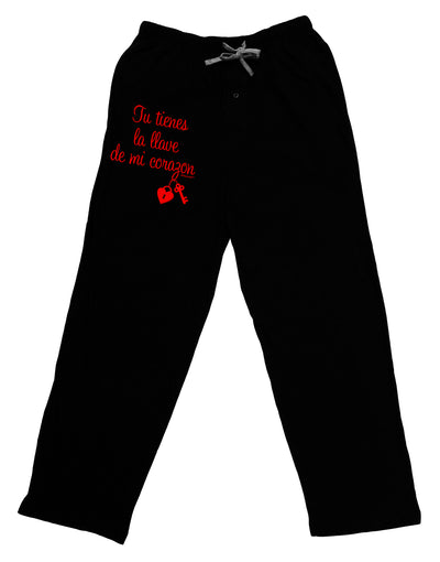 Tu Tienes La Llave De Mi Corazon Adult Lounge Shorts - Red or Black by TooLoud-Lounge Shorts-TooLoud-Black-Small-Davson Sales