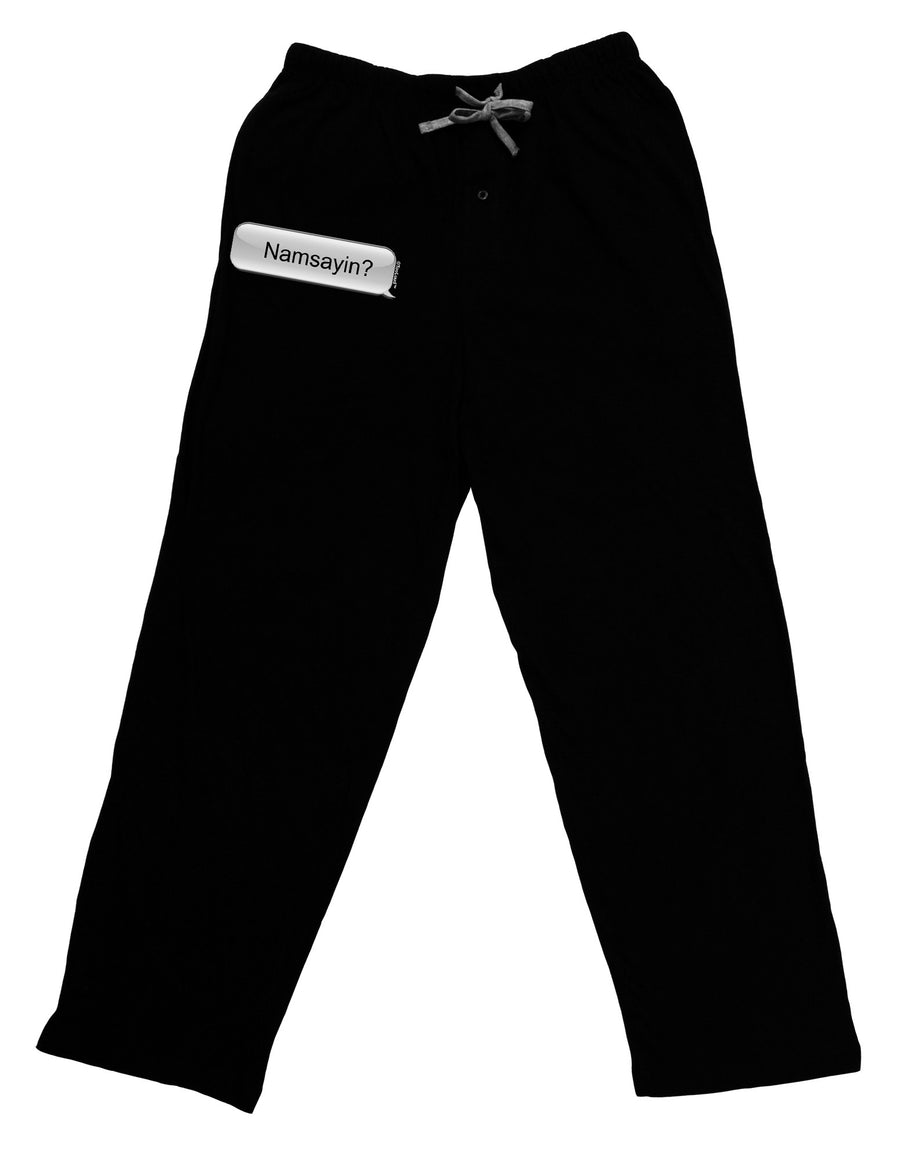 Namsayin Text Bubble Adult Lounge Pants-Lounge Pants-TooLoud-Black-Small-Davson Sales