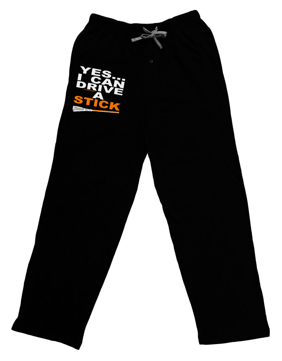 Drive Stick Orange Adult Lounge Pants-Lounge Pants-TooLoud-Black-Small-Davson Sales