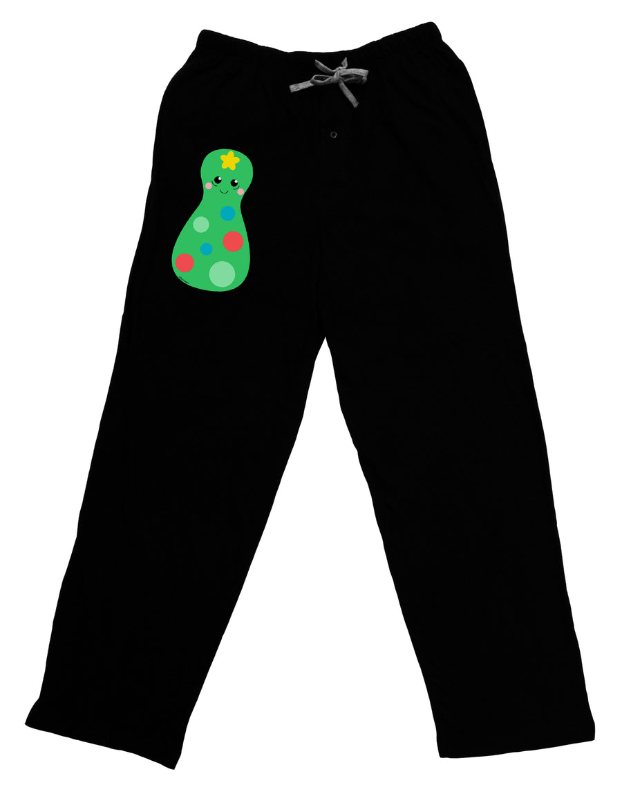 Cute Christmas Tree Matryoshka Nesting Doll Adult Lounge Pants - Black-Lounge Pants-TooLoud-Black-Small-Davson Sales