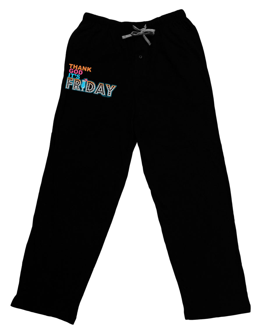 Thank God It's Friday Mixed Drink Adult Lounge Pants-Lounge Pants-TooLoud-Black-Small-Davson Sales