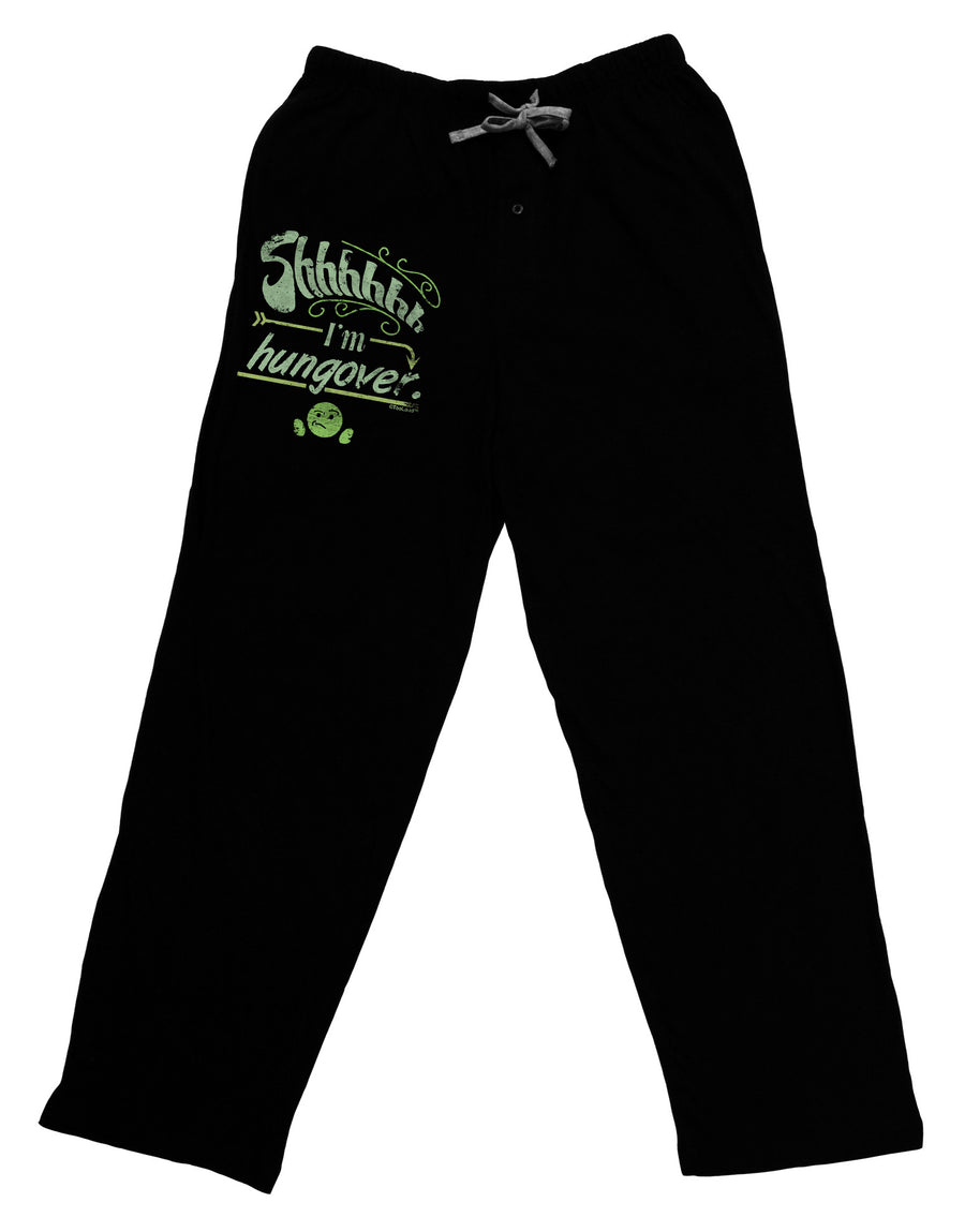 Shhh Im Hungover Funny Adult Lounge Pants by-Lounge Pants-TooLoud-Black-Small-Davson Sales