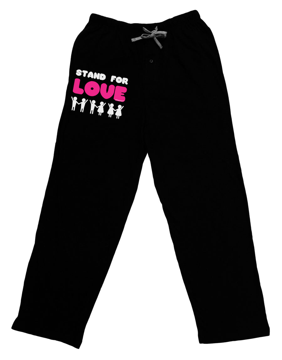 Stand For Love Pink Adult Lounge Pants-Lounge Pants-TooLoud-Black-Small-Davson Sales