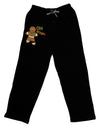 Oh Snap Gingerbread Man Christmas Adult Lounge Pants - Black-Lounge Pants-TooLoud-Black-Small-Davson Sales