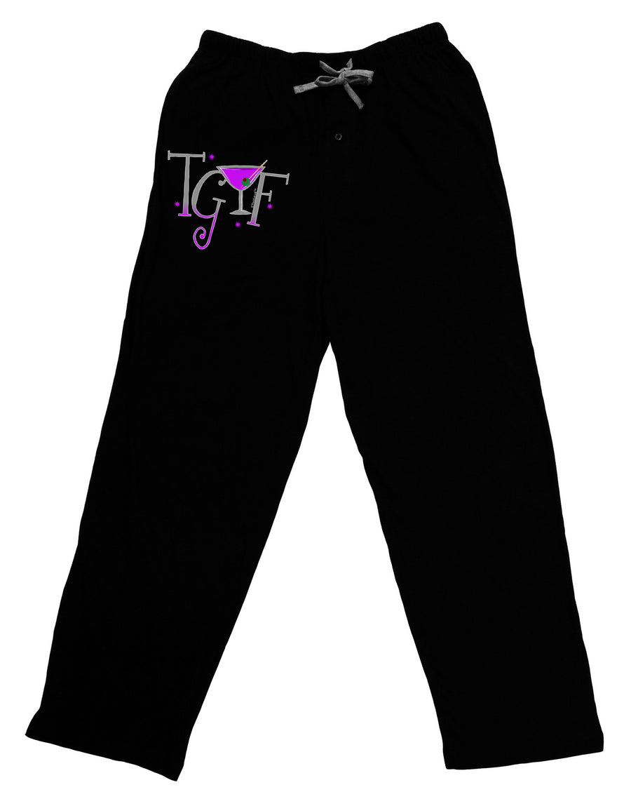 TGIF Martini Adult Lounge Pants-Lounge Pants-TooLoud-Black-Small-Davson Sales
