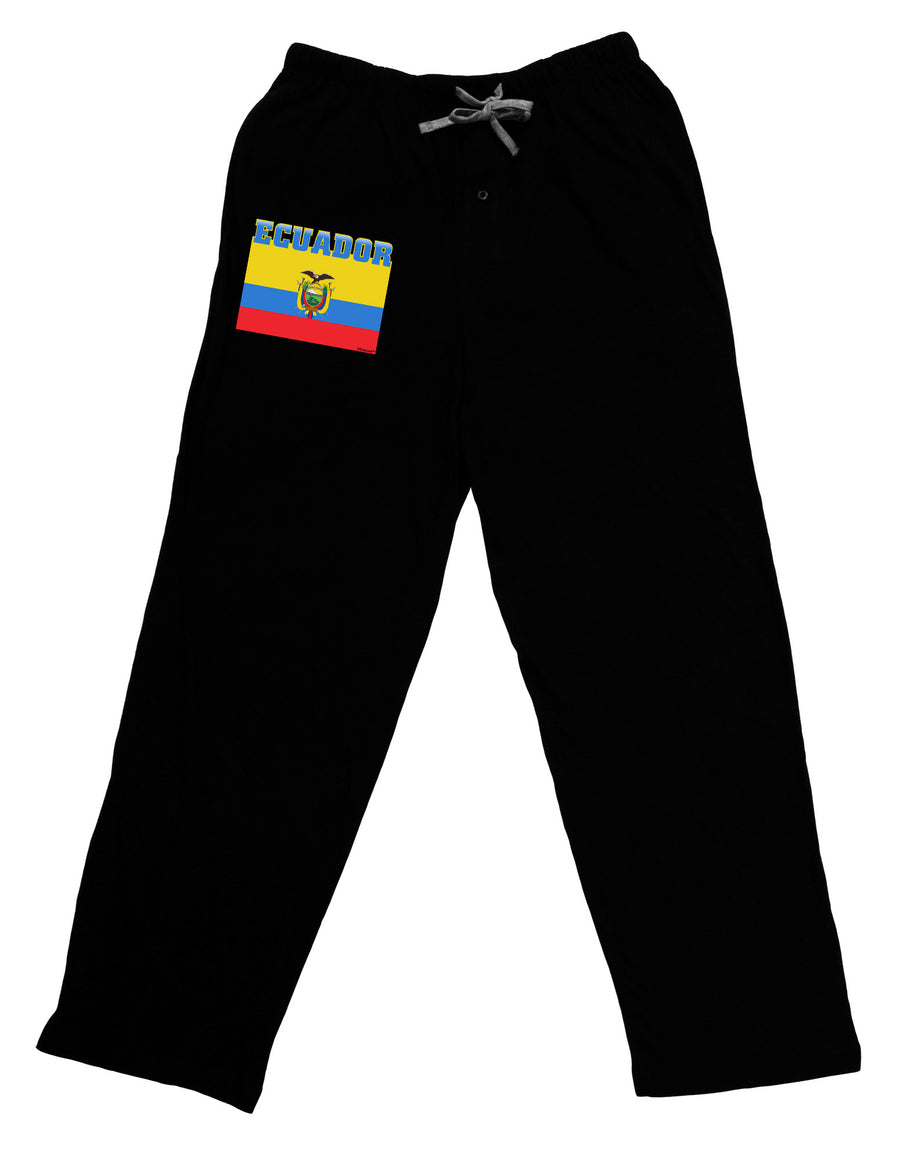 Ecuador Flag Adult Lounge Pants-Lounge Pants-TooLoud-Black-Small-Davson Sales