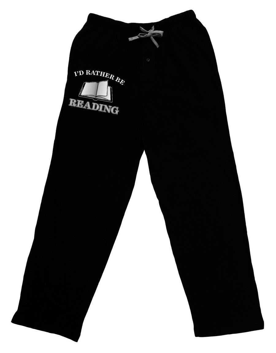 I'd Rather Be Reading Adult Lounge Pants-Lounge Pants-TooLoud-Black-Small-Davson Sales