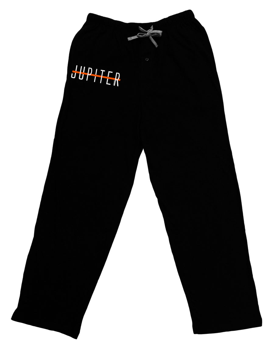 Planet Jupiter Text Only Adult Lounge Pants-Lounge Pants-TooLoud-Black-Small-Davson Sales