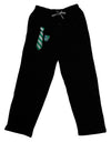 TooLoud Wizard Tie Green and Silver Adult Lounge Pants-Lounge Pants-TooLoud-Black-Small-Davson Sales